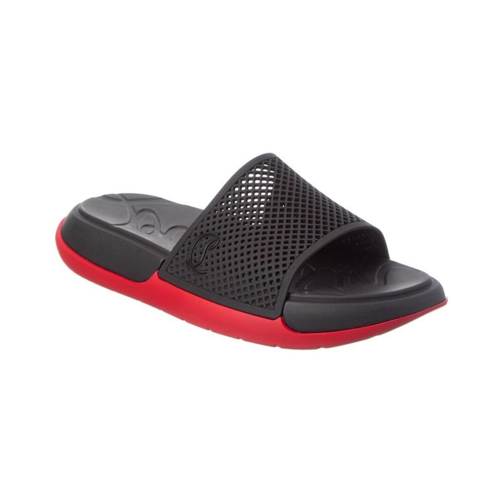 Christian Louboutin Easy Breezy Rubber Sandal, Black